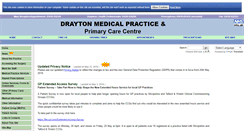 Desktop Screenshot of draytonmedicalpractice.nhs.uk