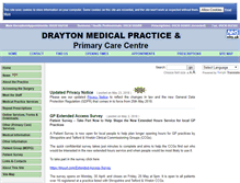 Tablet Screenshot of draytonmedicalpractice.nhs.uk